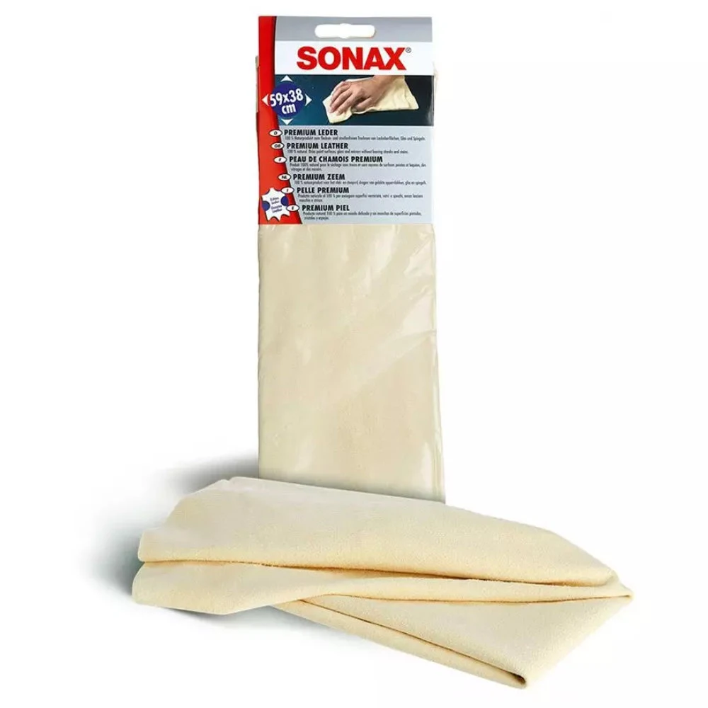SONAX PremiumLeder тряпка из натуральной кожи премиум-класса 59x38 см
