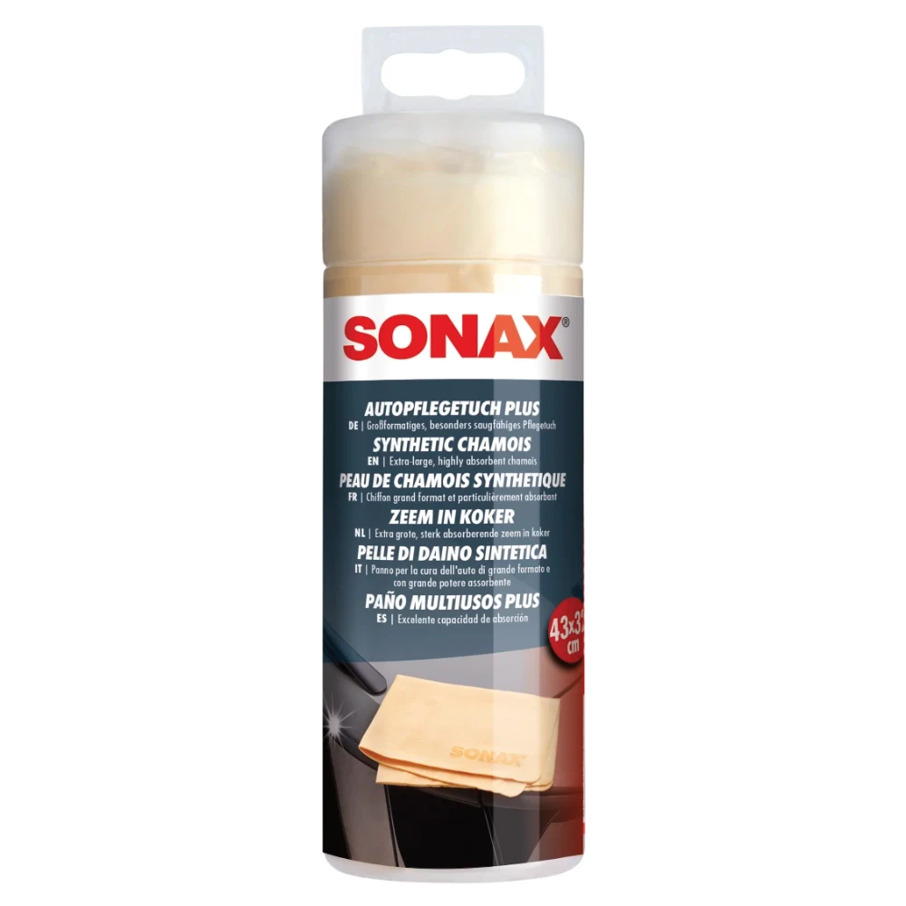 SONAX Autopflege Tuch PLUS синтетическая замша в тубе 43х32 см