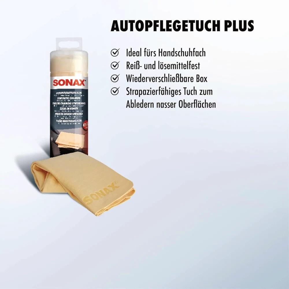 SONAX Autopflege Tuch PLUS синтетическая замша в тубе 43х32 см