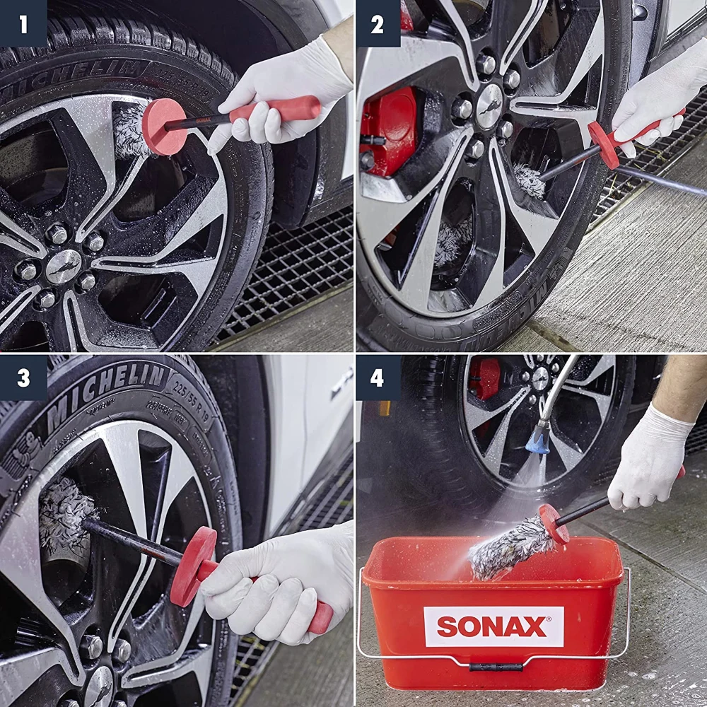 SONAX Microfaser FelgenBürste премиальная щетка для очистки колесных дисков из микрофибры