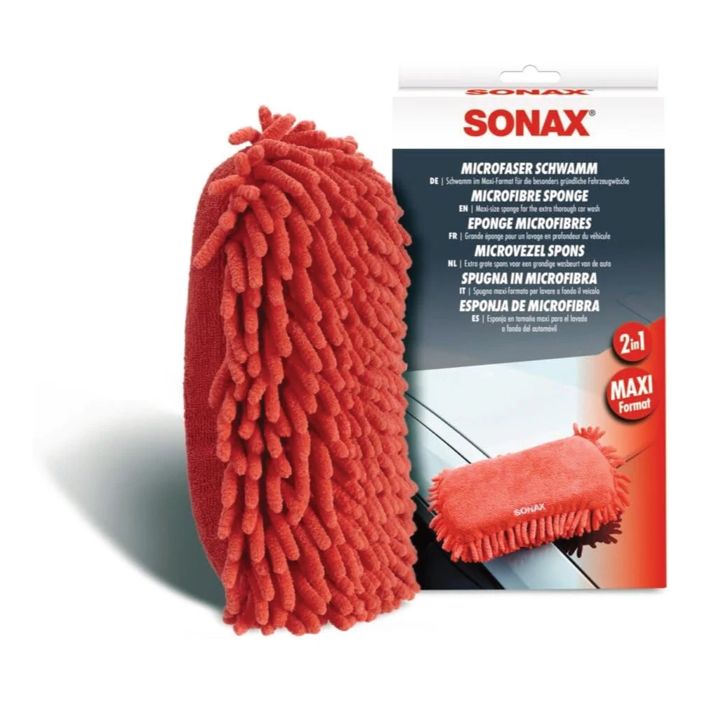 SONAX Microfaser Schwamm губка для ручной мойки из микрофибры