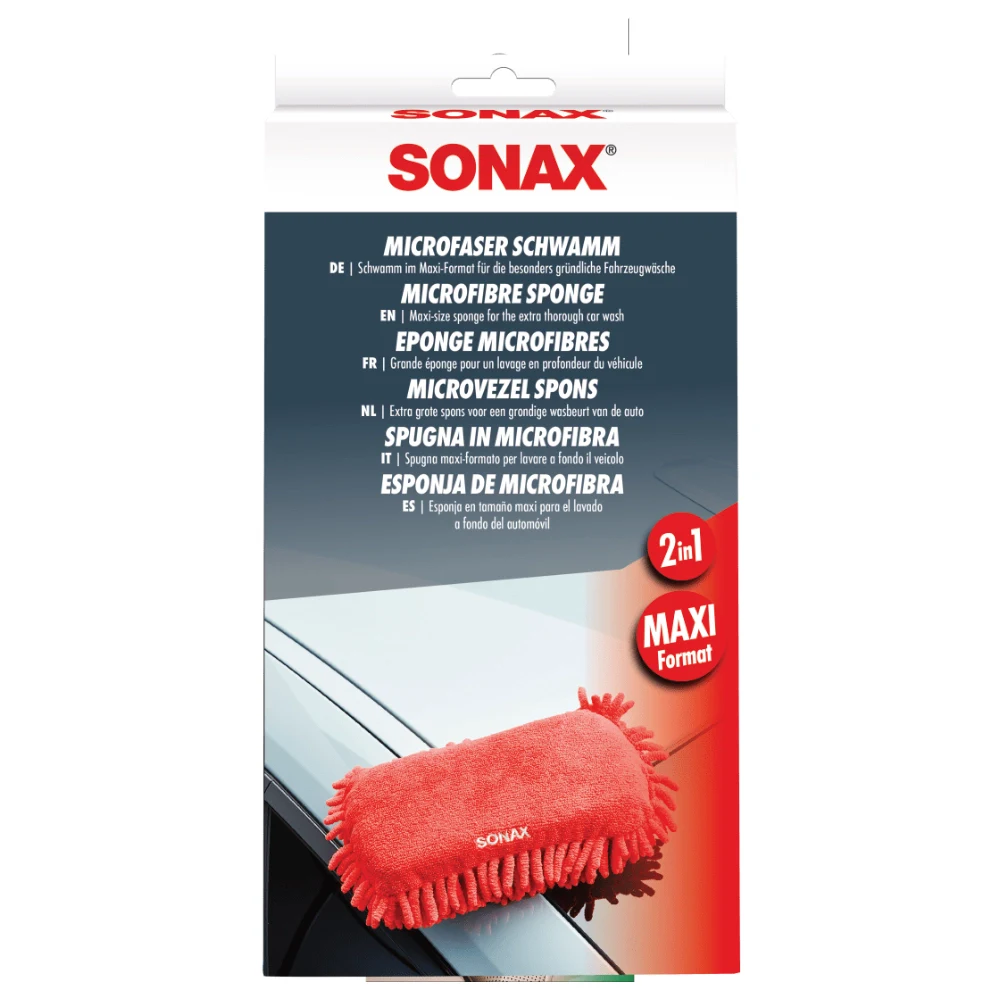 SONAX Microfaser Schwamm губка для ручной мойки из микрофибры