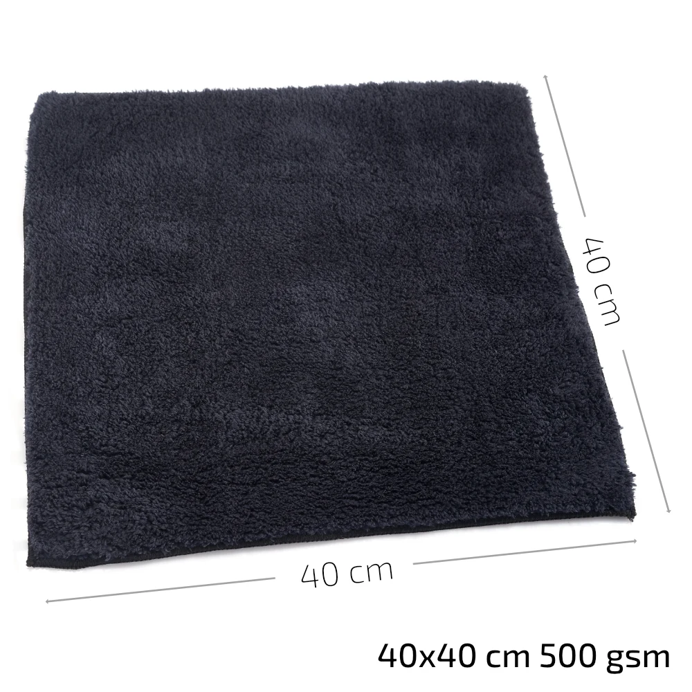 WIPERS Schwarzes MikrofaserTüch черная универсальная салфетка из микрофибры (Германия) 40х40 см 500 gsm