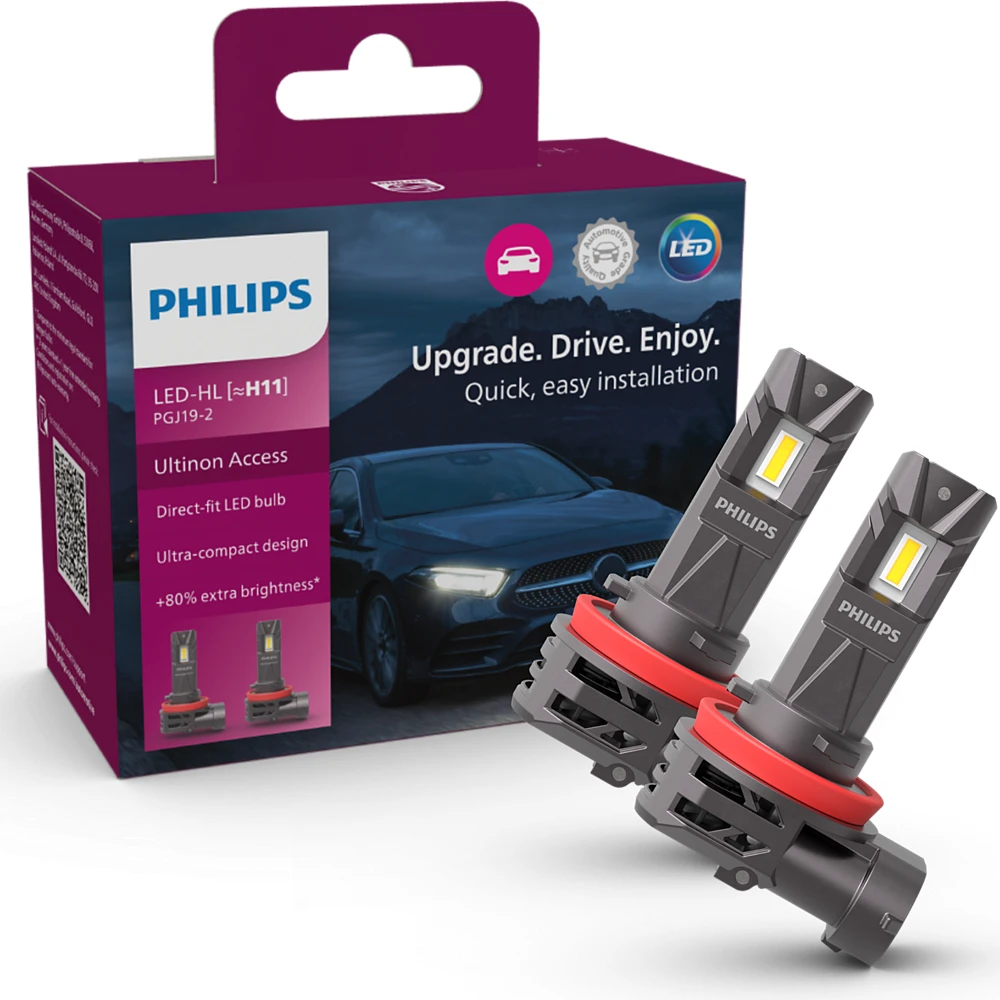 Лампы противотуманных фар PHILIPS Ultinon Access X2 H11 0K 2 шт.