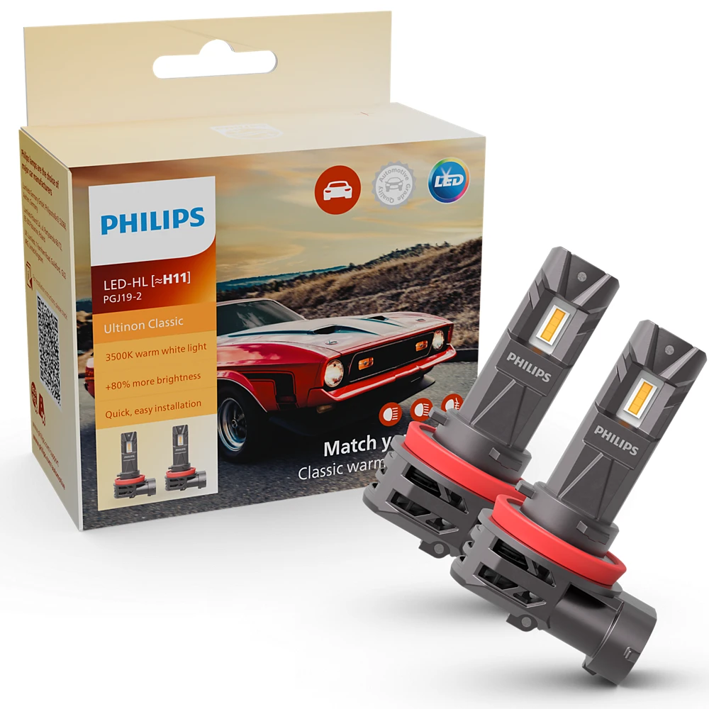 Лампы противотуманных фар PHILIPS Ultinon Classic H11 0K 2 шт.