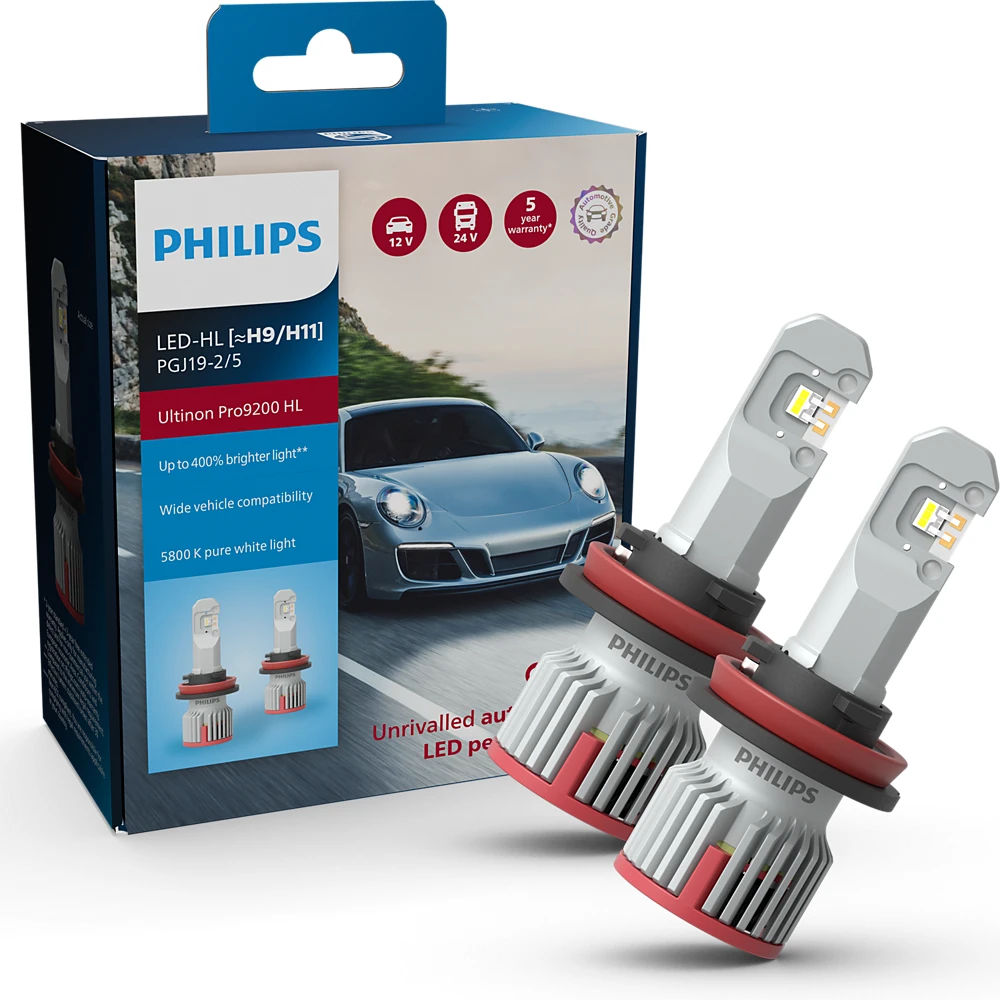 Лампы противотуманных фар PHILIPS Ultinon Pro9200 H11 0K 2 шт.