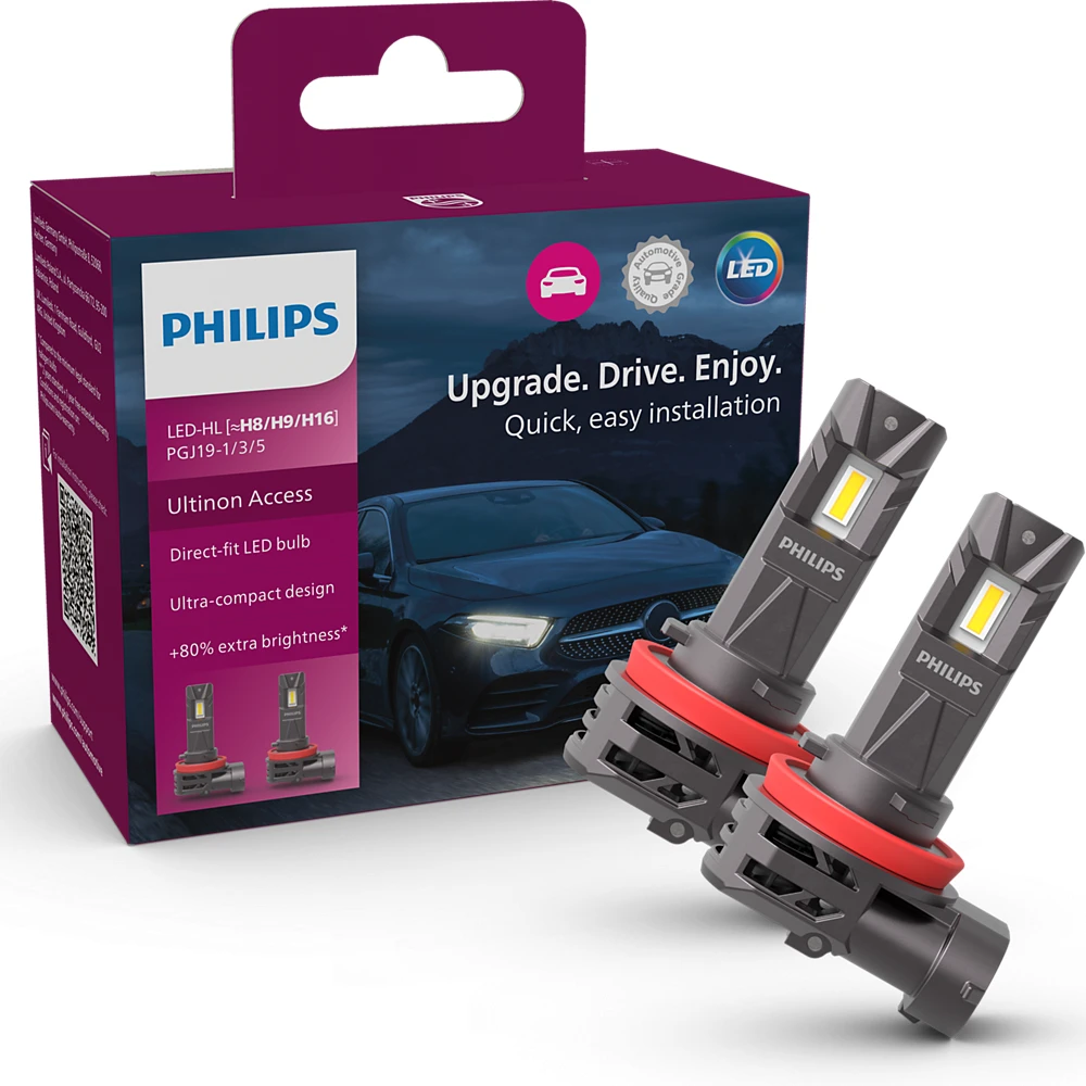Лампы дальнего света PHILIPS Ultinon Access X2 H9 0K 2 шт.