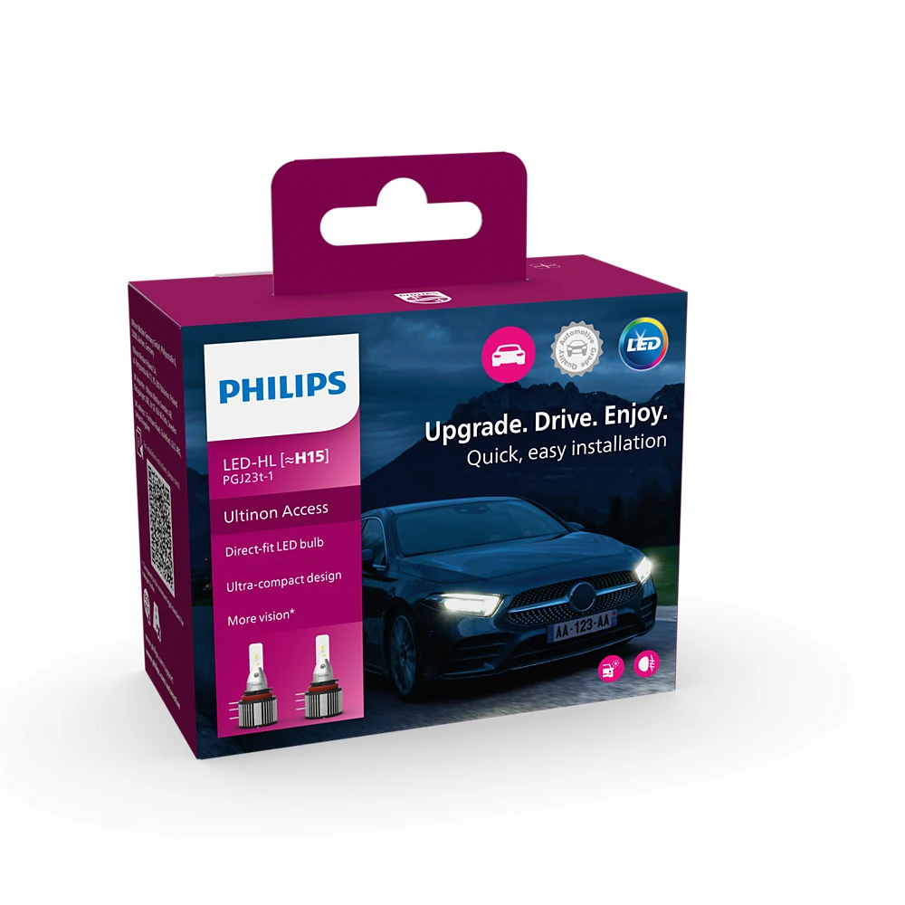 Лампи ближнього світла PHILIPS Ultinon Access X2 H15 0K 2 шт.