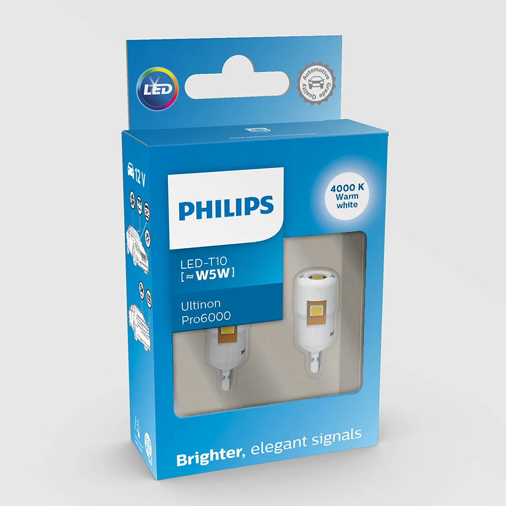 Сигнальні LED PHILIPS Ultinon Pro6000 Si W5W1