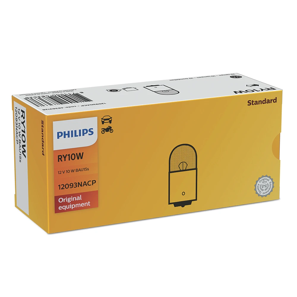 Лампи задніх покажчиків повороту PHILIPS Vision RY10W 0K 1 шт.