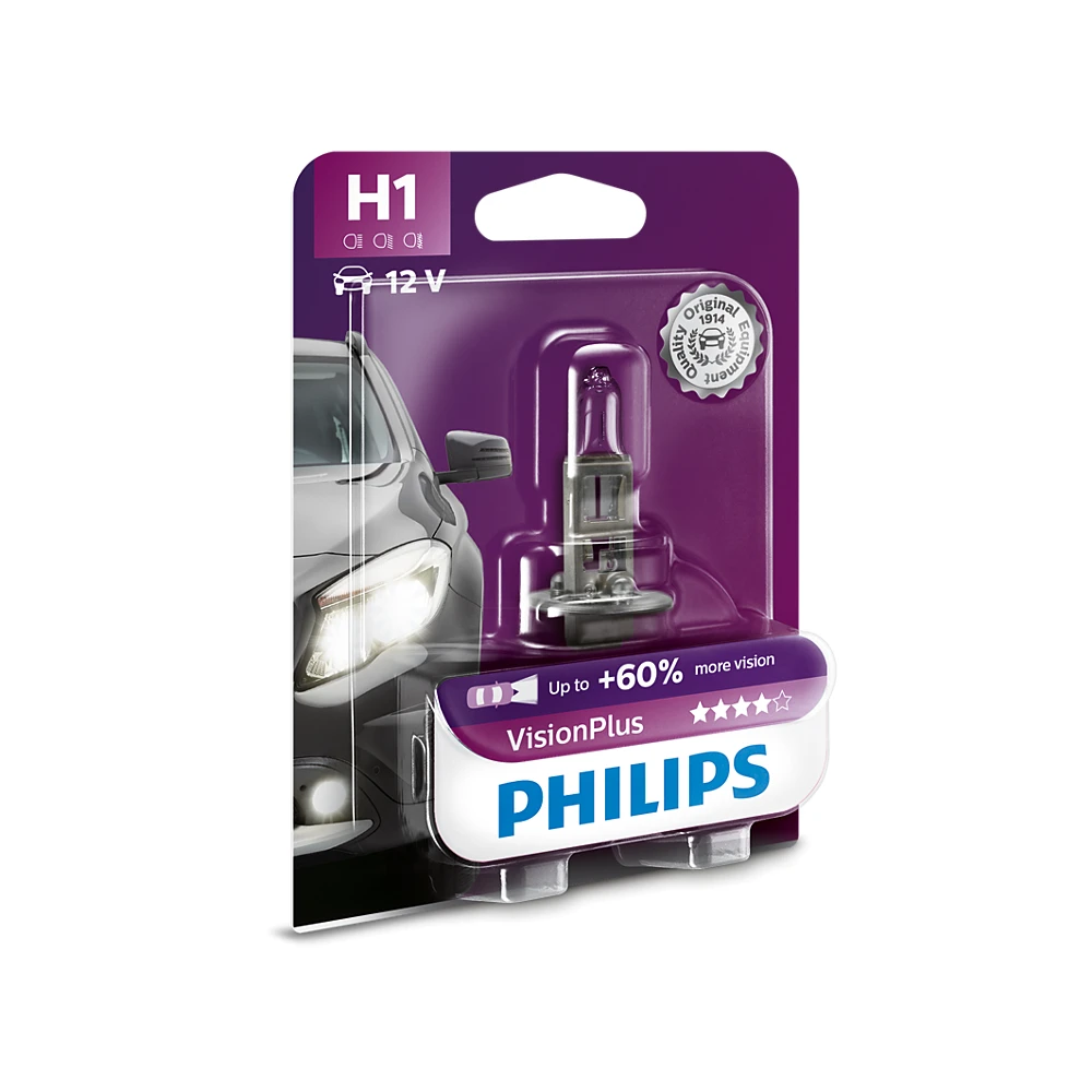 Лампи протитуманних фар PHILIPS VisionPlus H1 0K 1 шт.