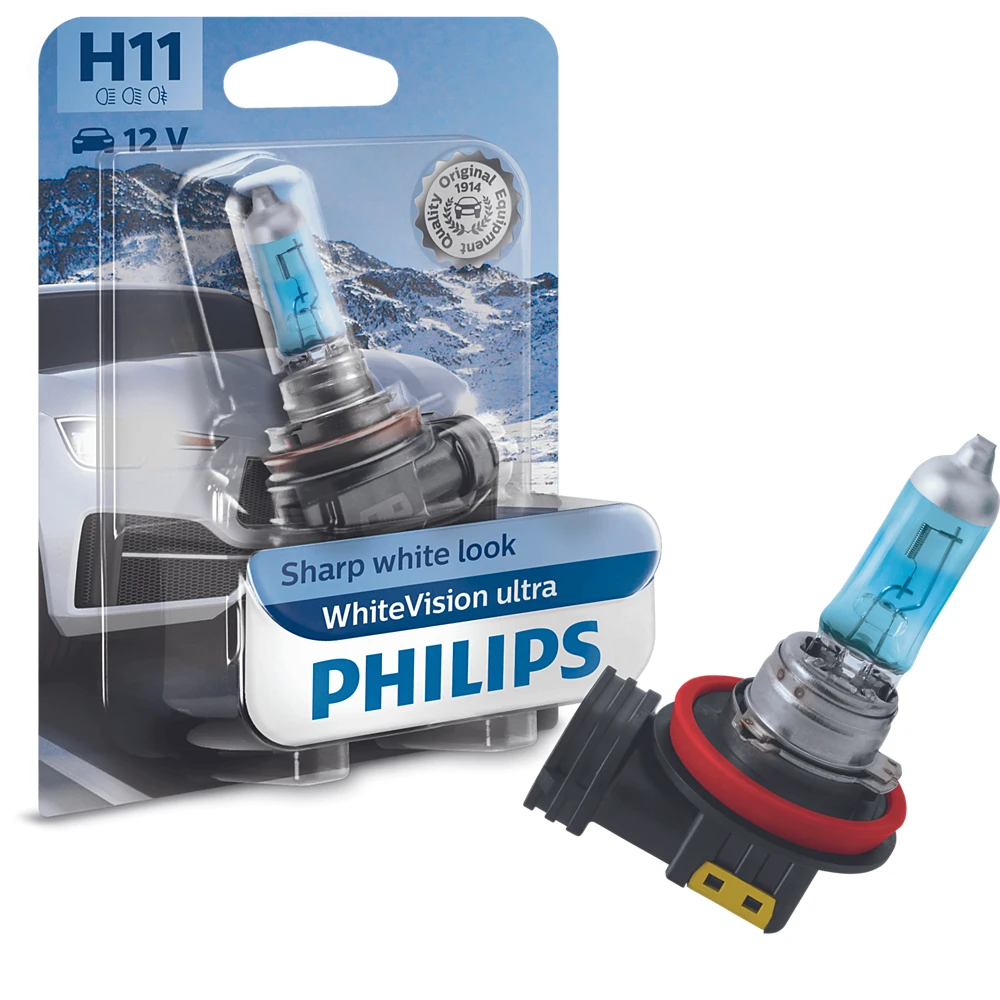 Лампи протитуманних фар PHILIPS WhiteVision Ultra H11 0K 1 шт.
