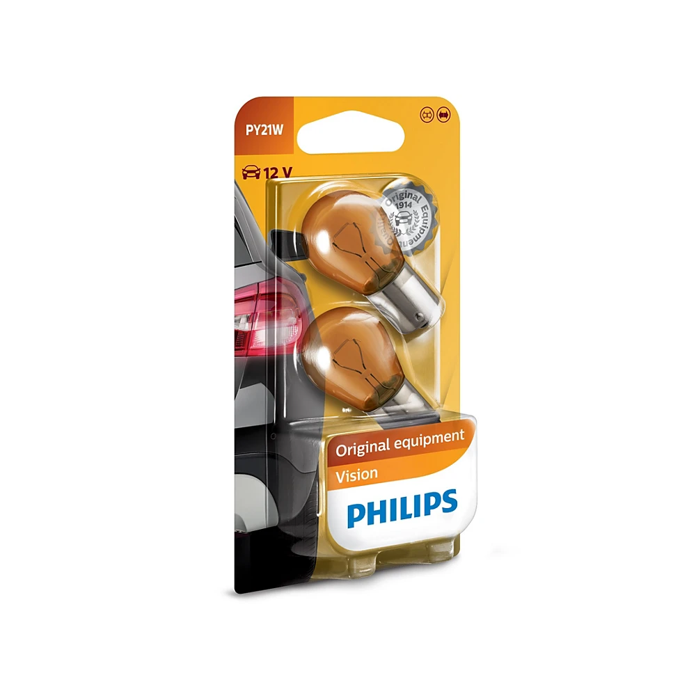 Лампы стоп-сигнала и габарита W21W PHILIPS PHILIPS Vision 2 шт.