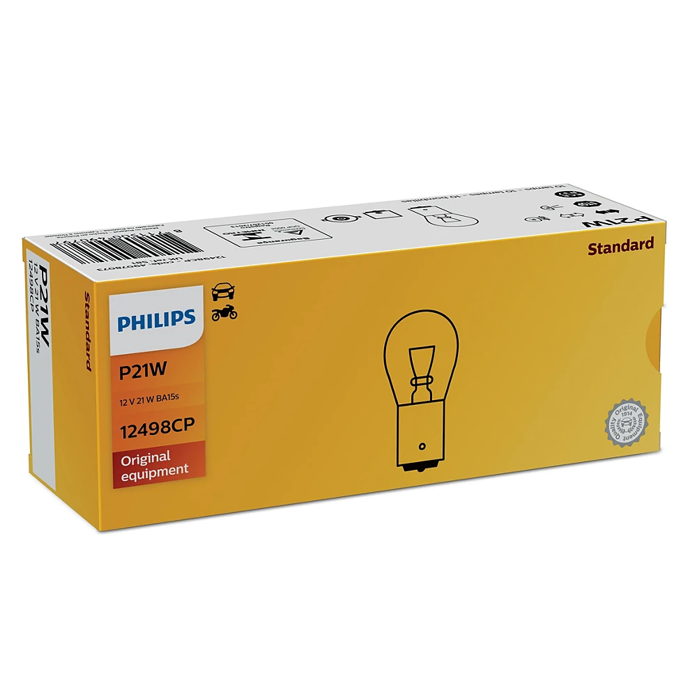 Лампы передних указателей поворота PHILIPS Vision P21W 0K 1 шт.