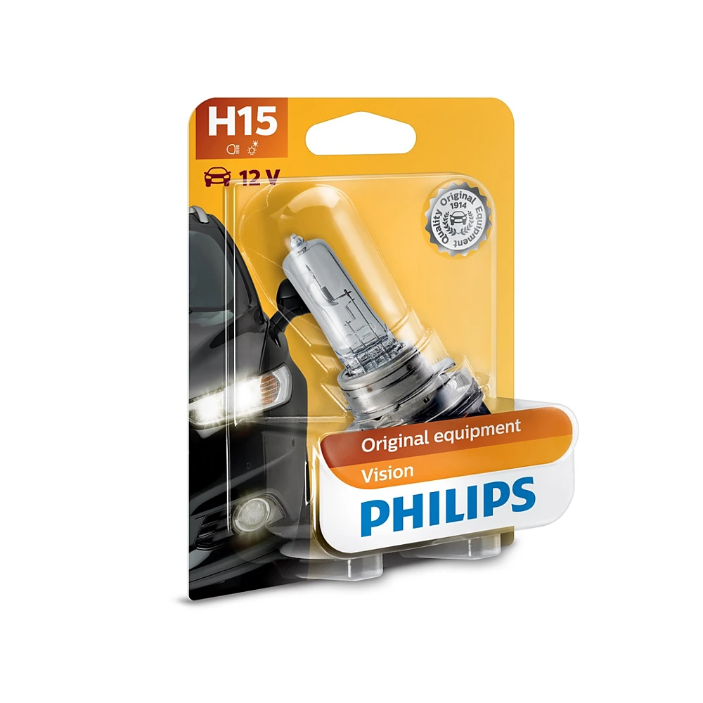 Лампы дальнего света H15 PHILIPS PHILIPS Vision 1 шт.