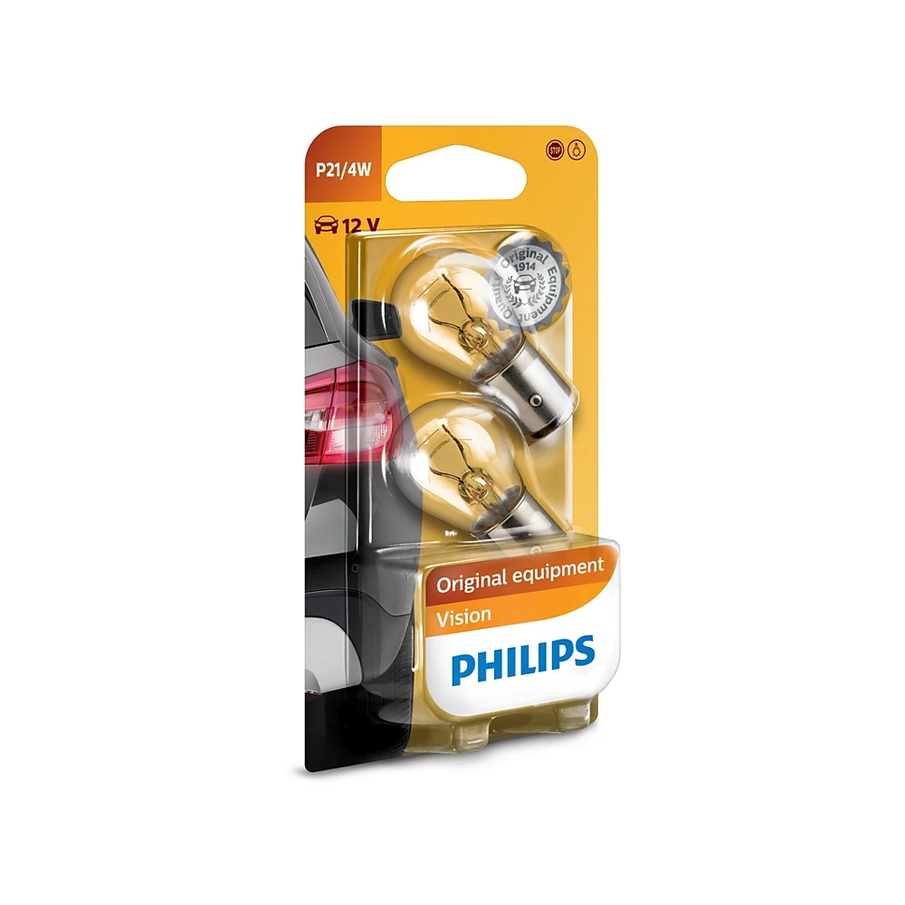 Лампы дополнительного стоп-сигнала PHILIPS Vision P21W 0K 1 шт.