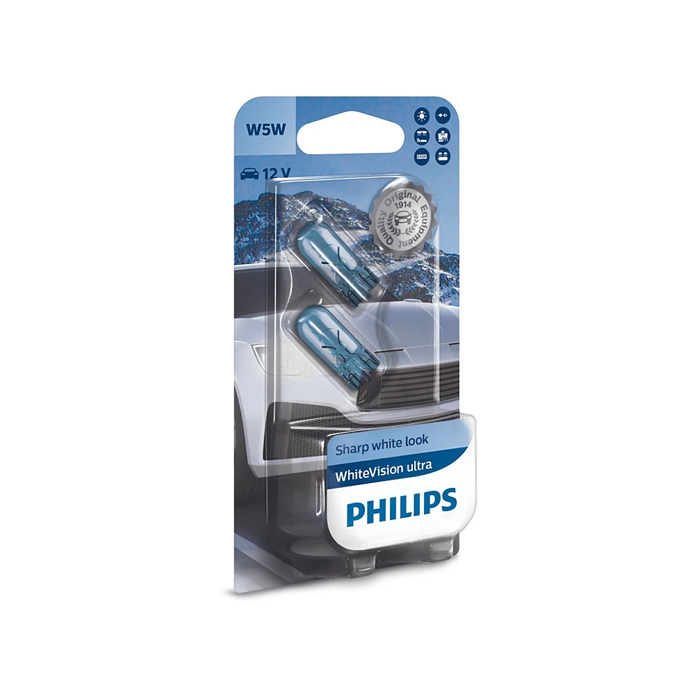 Лампы боковых повторителей поворота PHILIPS WhiteVision Ultra W5W 0K 1 шт. для Volvo 800 Series 1992–1997 850 | универсал