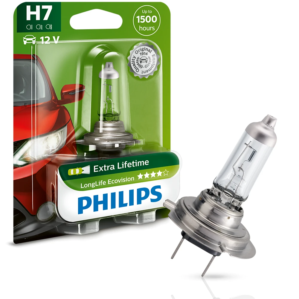 Лампы ближнего света PHILIPS LongLife EcoVision H7 0K 1 шт.