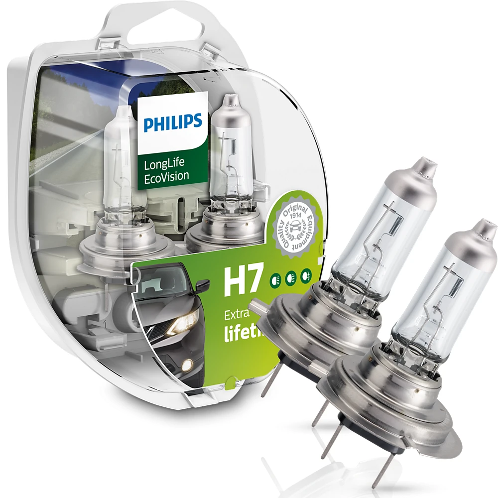 Лампы ближнего света PHILIPS LongLife EcoVision H7 0K 1 шт.