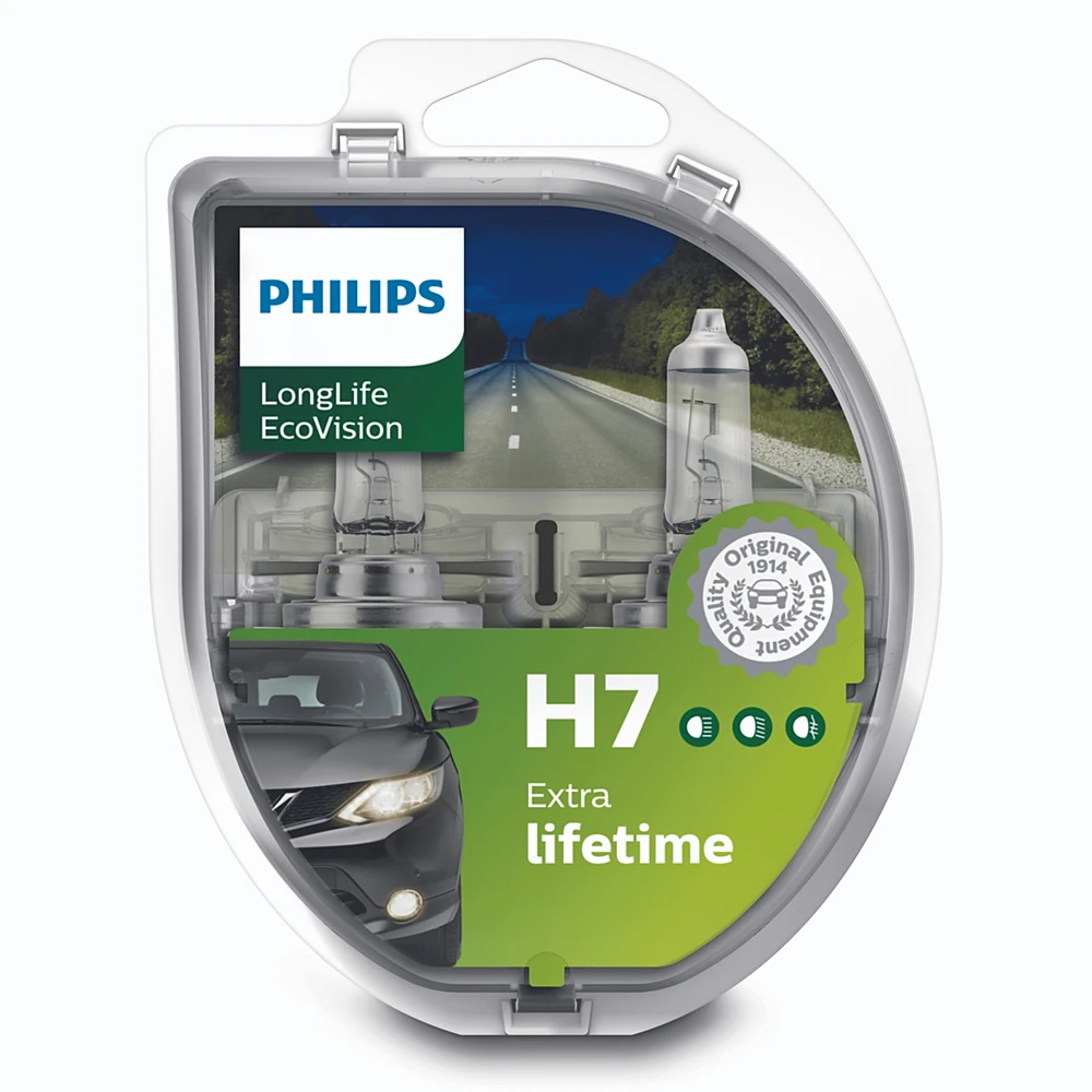 Лампи ближнього світла PHILIPS LongLife EcoVision H7 0K 1 шт. для Subaru Legacy 2003–2009 універсал
