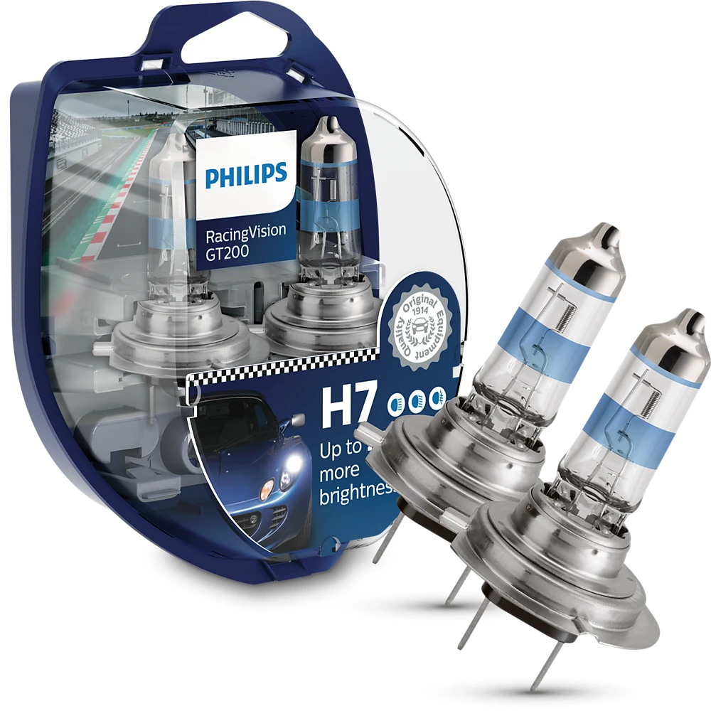 Лампы ближнего света PHILIPS RacingVision GT200 H7 0K 1 шт.
