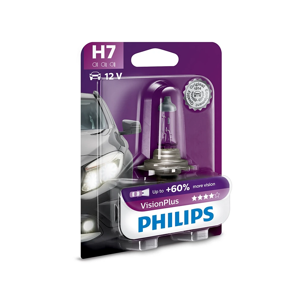 Лампы ближнего света PHILIPS VisionPlus H7 0K 1 шт.