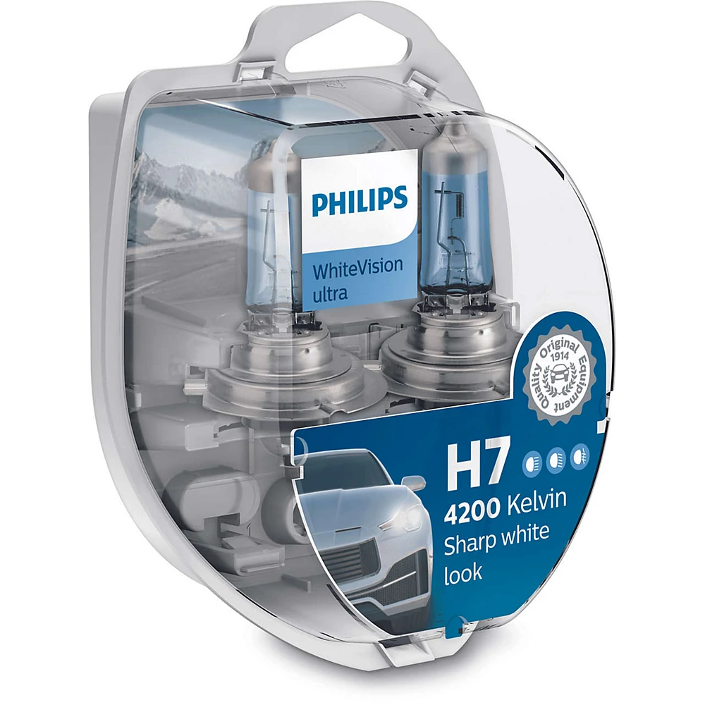 Лампы ближнего света PHILIPS WhiteVision Ultra H7 0K 1 шт.