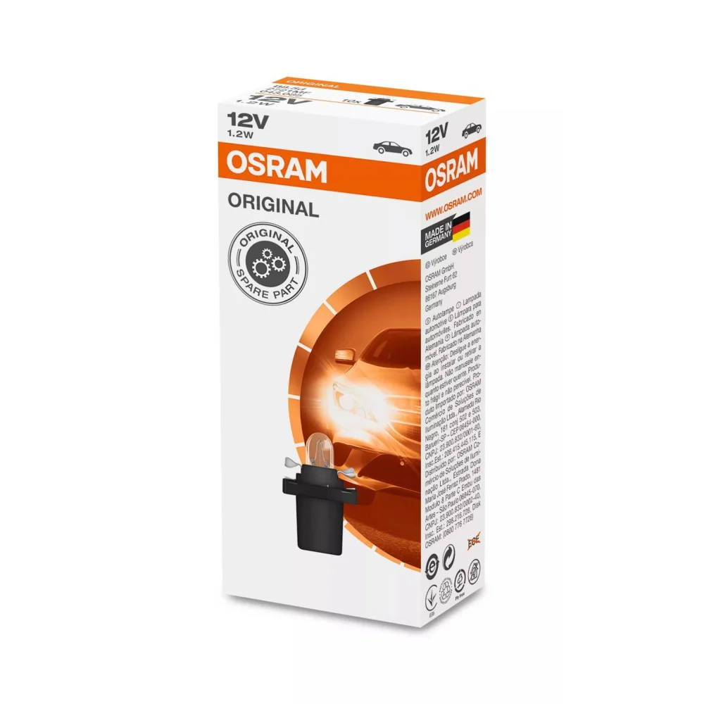 Сигнальні лампи OSRAM ORIGINAL PLASTIC MF BASE B8.5d 1 шт.