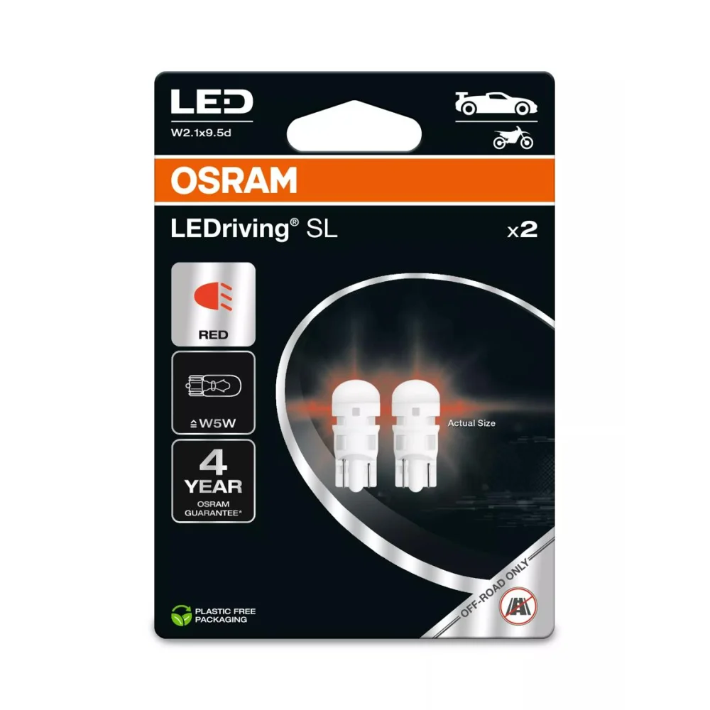 Лампи задніх габаритів OSRAM LEDriving SL W5W 1 шт. для Opel Combo 2018–2026 вантажний