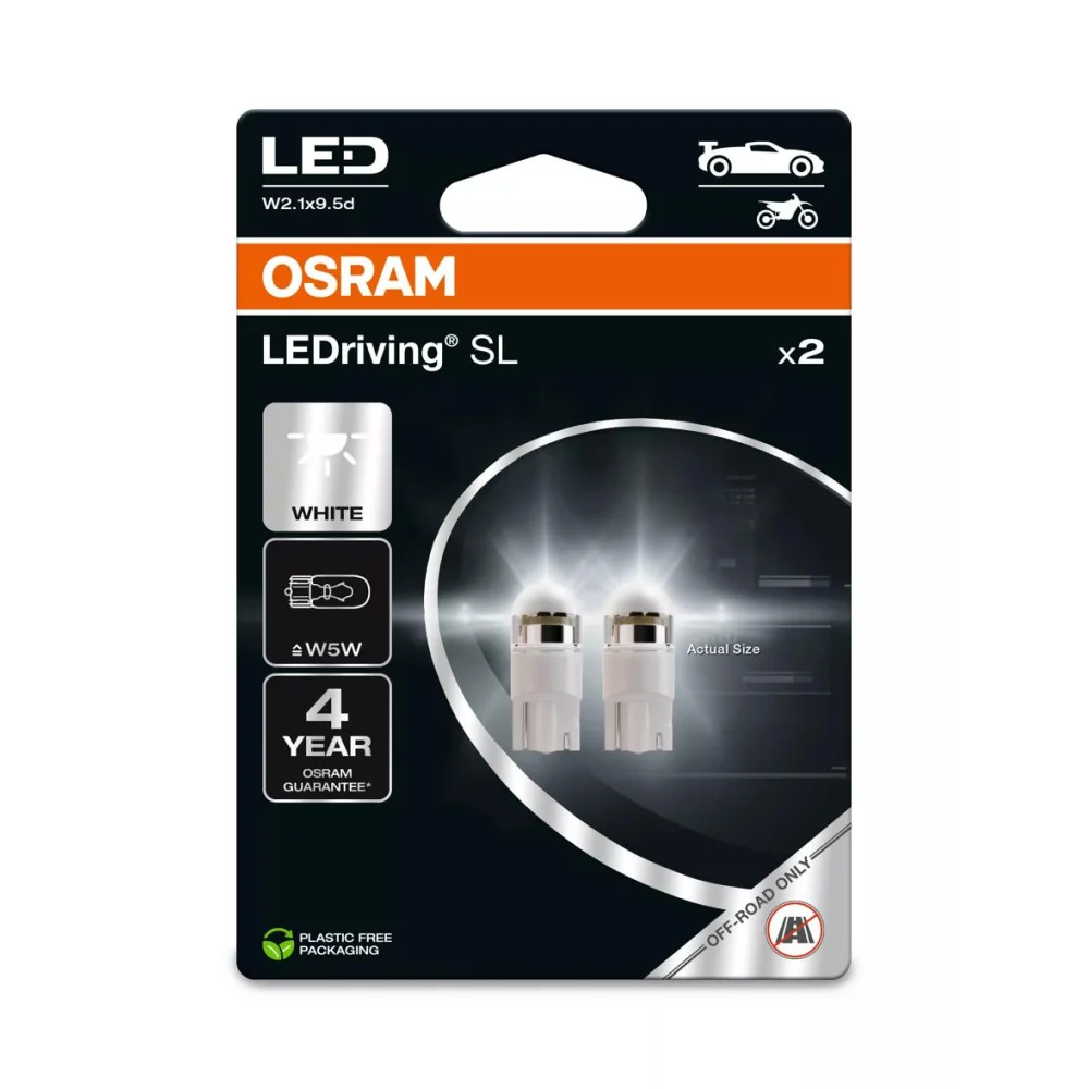 Лампи передніх габаритів OSRAM LEDriving SL W5W 6000K 1 шт. для Volvo V40 2012–2026 хетчбек