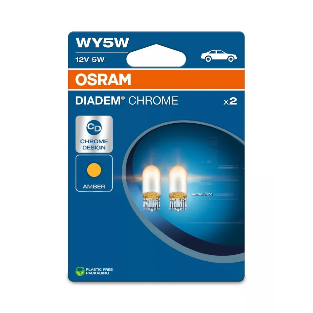 Лампи бічних повторювачів повороту OSRAM DIADEM CHROME WY5W 1 шт. для Volvo V60 2010–2018 універсал