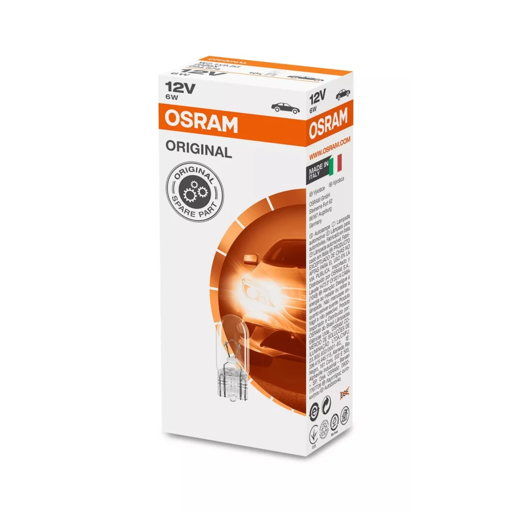 Сигнальні лампи OSRAM ORIGINAL MINIXEN W6W 1 шт.