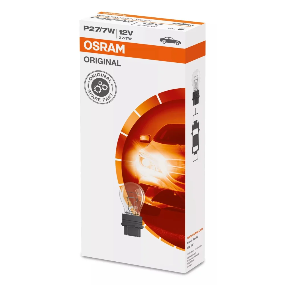 Лампы стоп-сигнала и габарита OSRAM ORIGINAL S8 WEDGE BASE P27/7W 1 шт. для Dodge Durango 2010–2026 SUV | ксенон