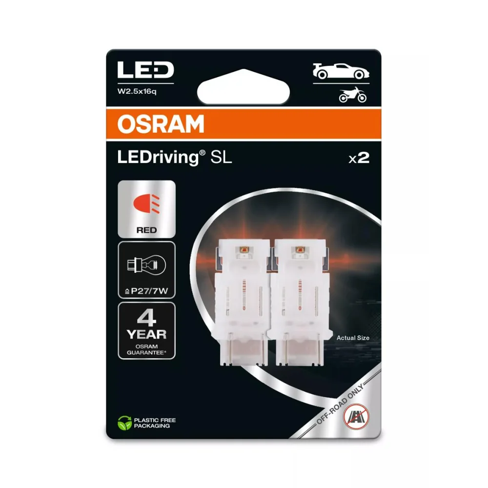 Лампы задних противотуманных фар OSRAM LEDriving SL P27/7W 2 шт. для Dodge Durango 2010–2026 SUV | ксенон
