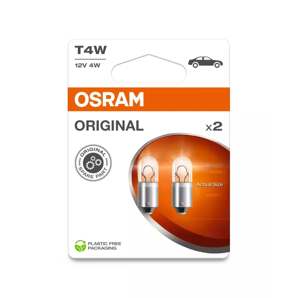 Сигнальні лампи OSRAM ORIGINAL METAL BASE T4W 1 шт.