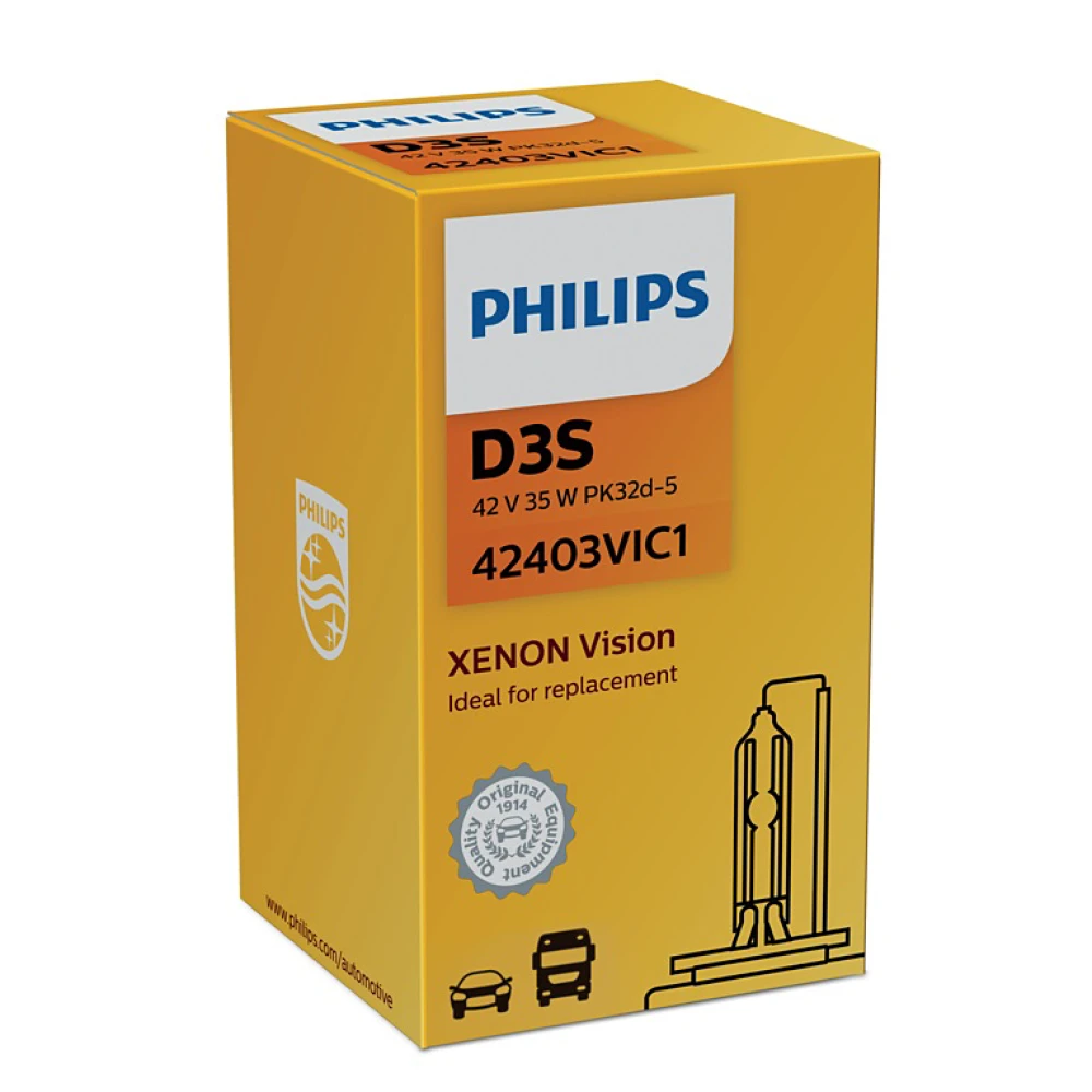 Лампи ближнього світла PHILIPS Xenon Vision D3S 4300K 1 шт.