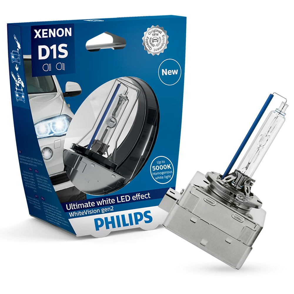 Лампи ближнього світла PHILIPS WhiteVision gen2 D3S 4300K 1 шт.