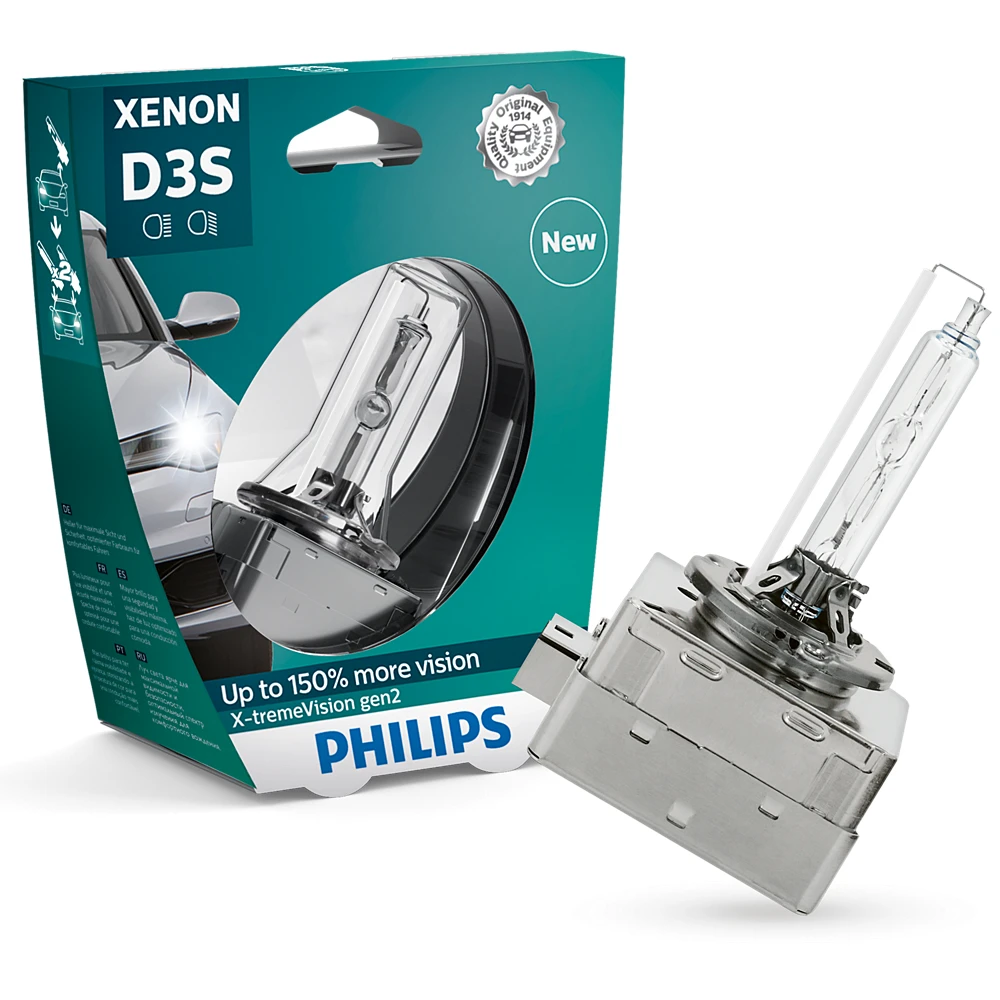 Лампи ближнього світла PHILIPS Xenon X-tremeVision gen2 D3S 4800K 1 шт.