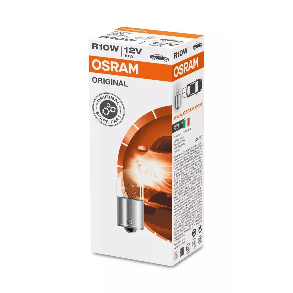 Лампи задніх габаритів OSRAM ORIGINAL METAL BASE R10W 1 шт. для Citroen C3 2016–2026 Mk3 | хетчбек