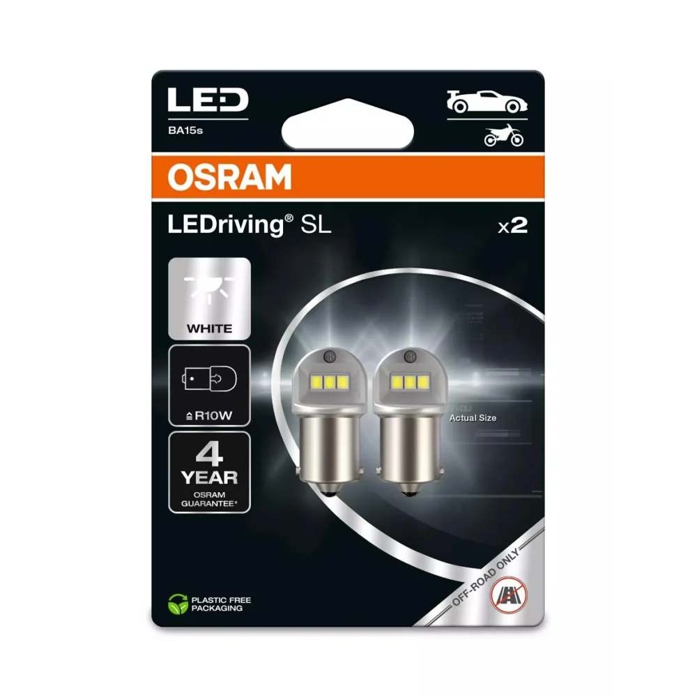 Лампи задніх габаритів OSRAM LEDriving SL R10W 6000K 2 шт. для Citroen C3 2016–2026 Mk3 | хетчбек