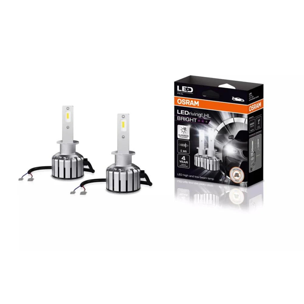 Лампы противотуманных фар OSRAM LEDriving HL BRIGHT H1 6000K 2 шт. для Saab 9-5 2001–2005 седан