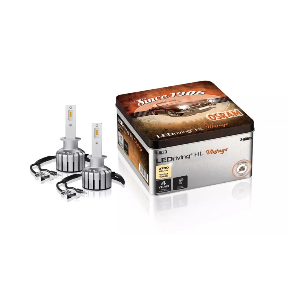 LED лампы OSRAM LEDriving HL VINTAGE H1 2700K 2 шт.