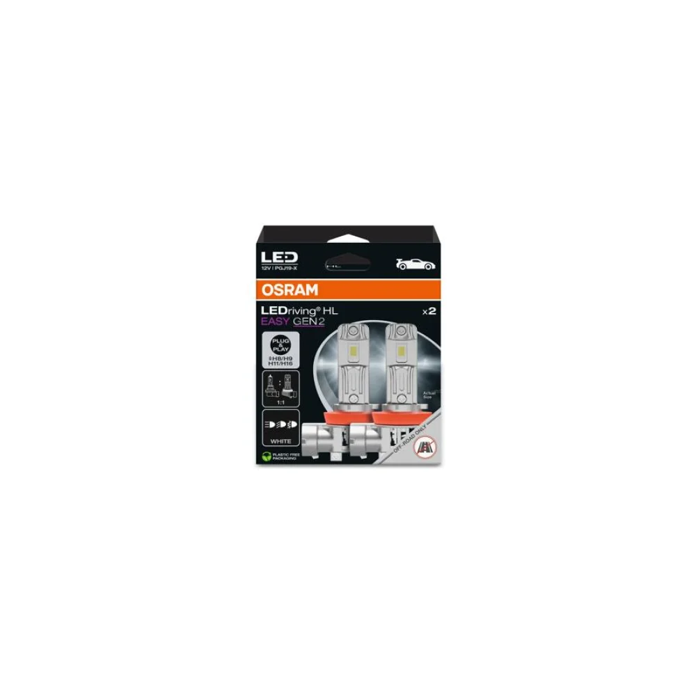 Лампы ближнего света OSRAM LEDriving HL EASY Gen2 H11 6500K 2 шт. для Mitsubishi L200 2019–2026 пикап