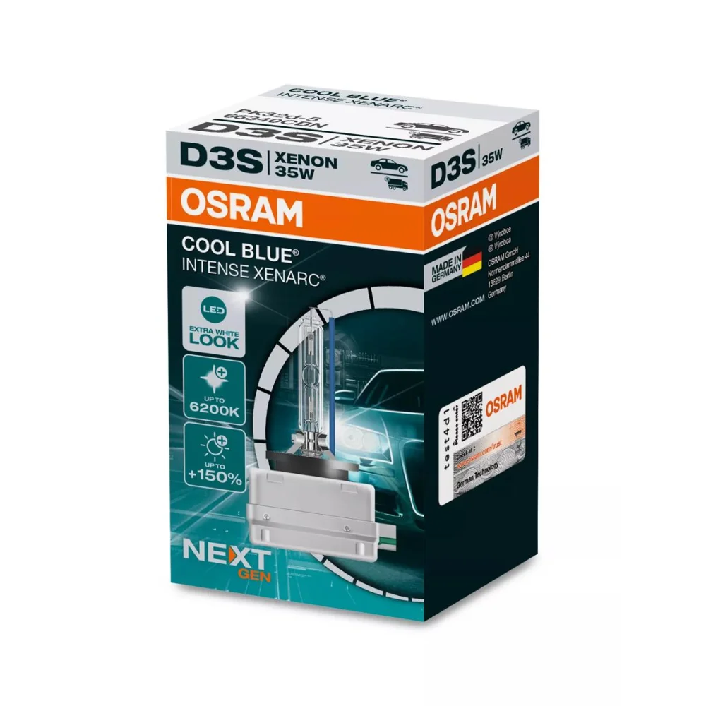 Лампи дальнього світла OSRAM XENARC COOL INTENSE D3S 6200K 2 шт. для Chevrolet Malibu 2012–2026 седан | бі-ксенон