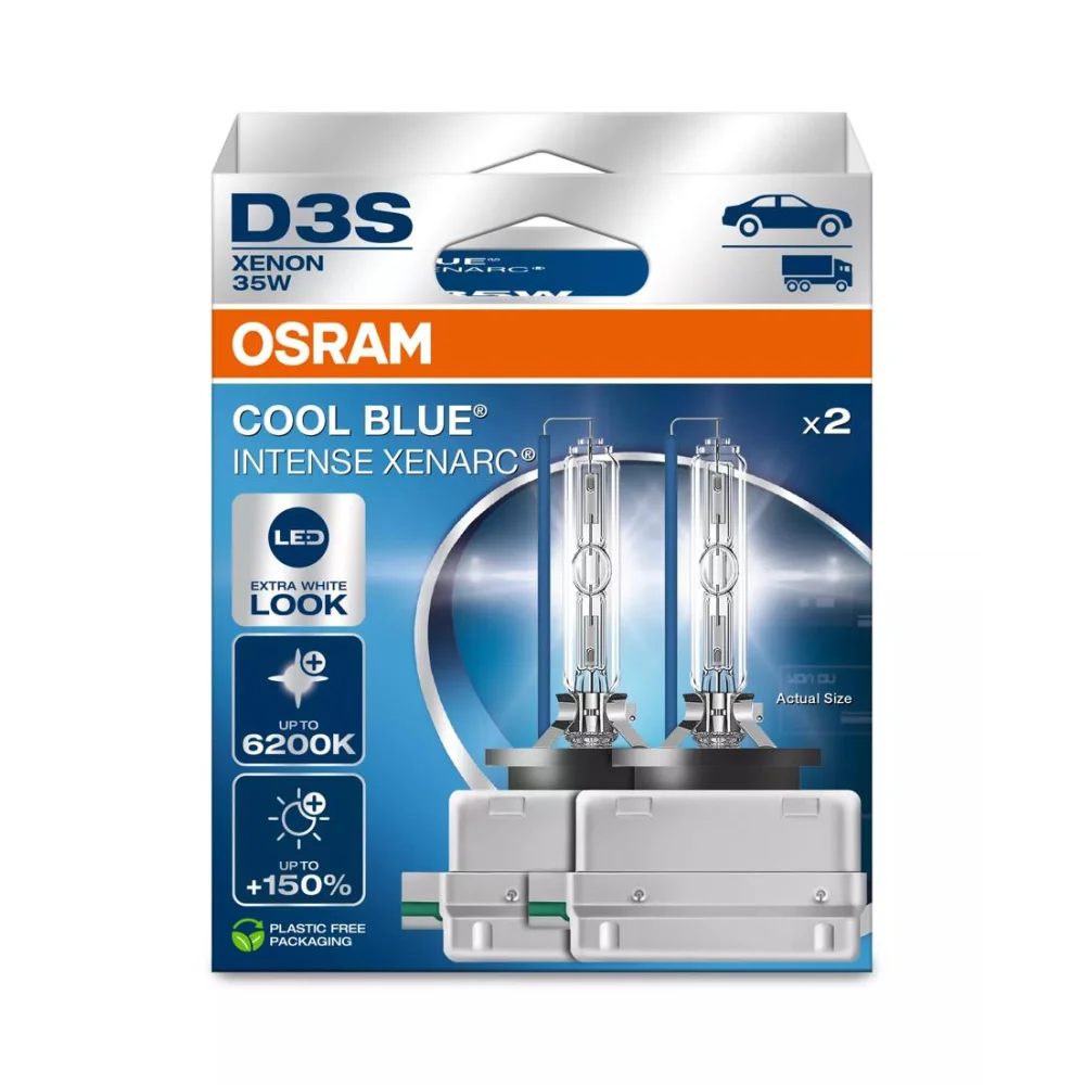 Лампи дальнього світла OSRAM XENARC COOL INTENSE D3S 6200K 2 шт. для Chevrolet Malibu 2012–2026 седан | бі-ксенон
