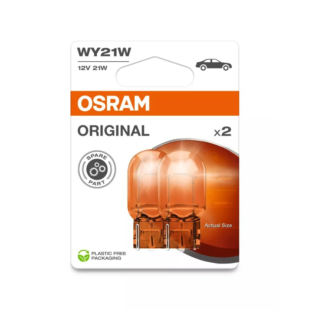Лампи задніх покажчиків повороту OSRAM ORIGINAL GLASS BASE WY21W 1 шт. для Citroen C-Crosser 2007–2012 SUV