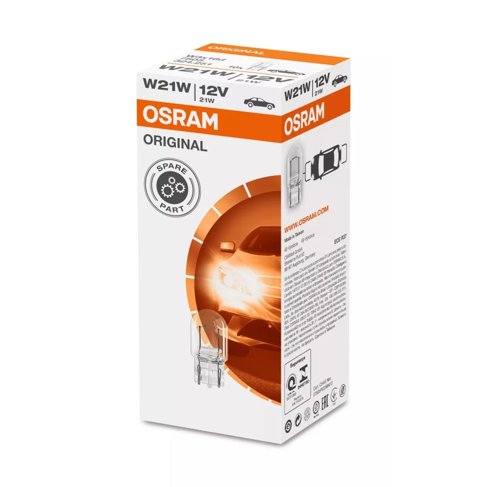 Лампи денних ходових вогнів OSRAM ORIGINAL GLASS BASE W21W 1 шт. для Mazda CX30 2019–2026 DM | хетчбек