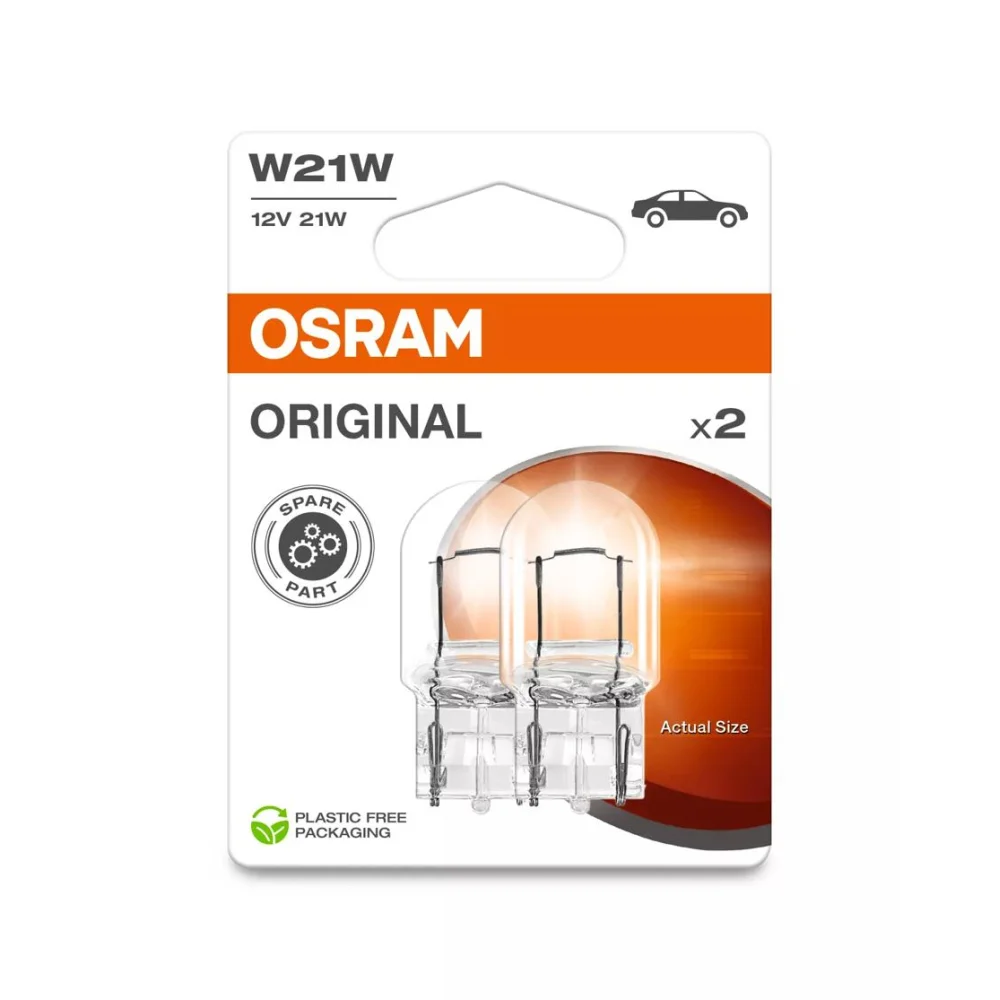 Лампи денних ходових вогнів OSRAM ORIGINAL GLASS BASE W21W 1 шт. для Mazda CX30 2019–2026 DM | хетчбек