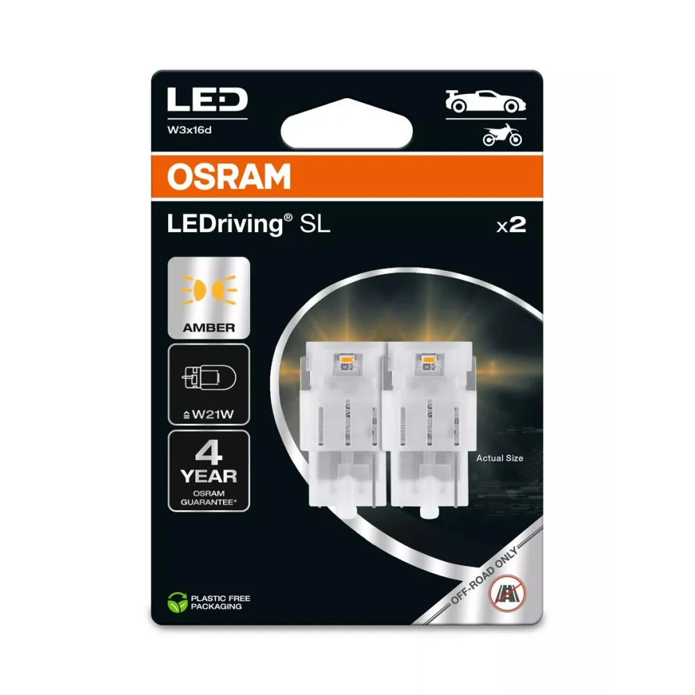 Лампи денних ходових вогнів OSRAM LEDriving SL W21W 2 шт. для Mazda CX30 2019–2026 DM | хетчбек