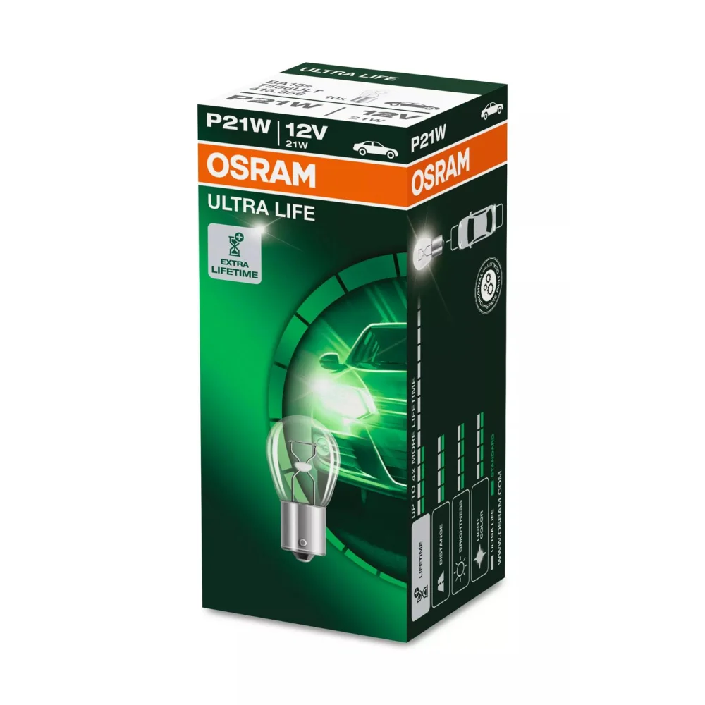 Лампи передніх покажчиків повороту OSRAM ULTRA LIFE P21W 2 шт. для Iveco Daily 1983–1990 вантажний